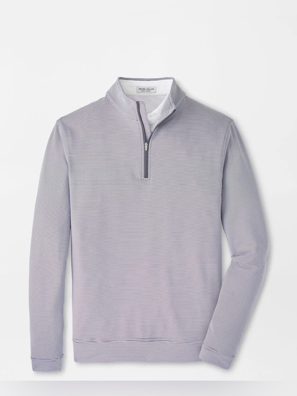 Peter Millar Perth Sugar Stripe Performance Quarter Zip Pullover XL NWT